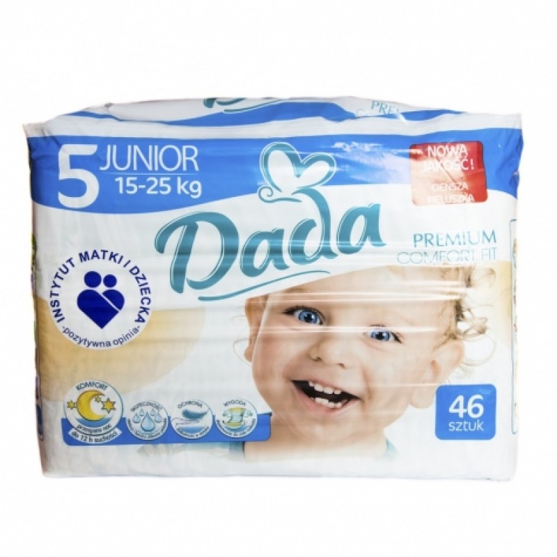 Підгузки дитячі Dada 5 Premium Comfort Fit 15-25кг 46шт