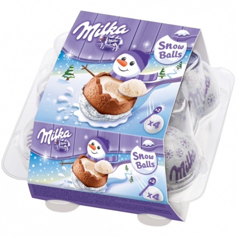 Шоколадні кульки Milka Snow Balls (4x28г) 112г