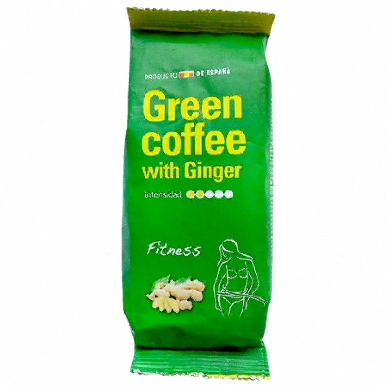 Кава мелена Cafe Burdet Fitness зелена кава з імбирем 100г