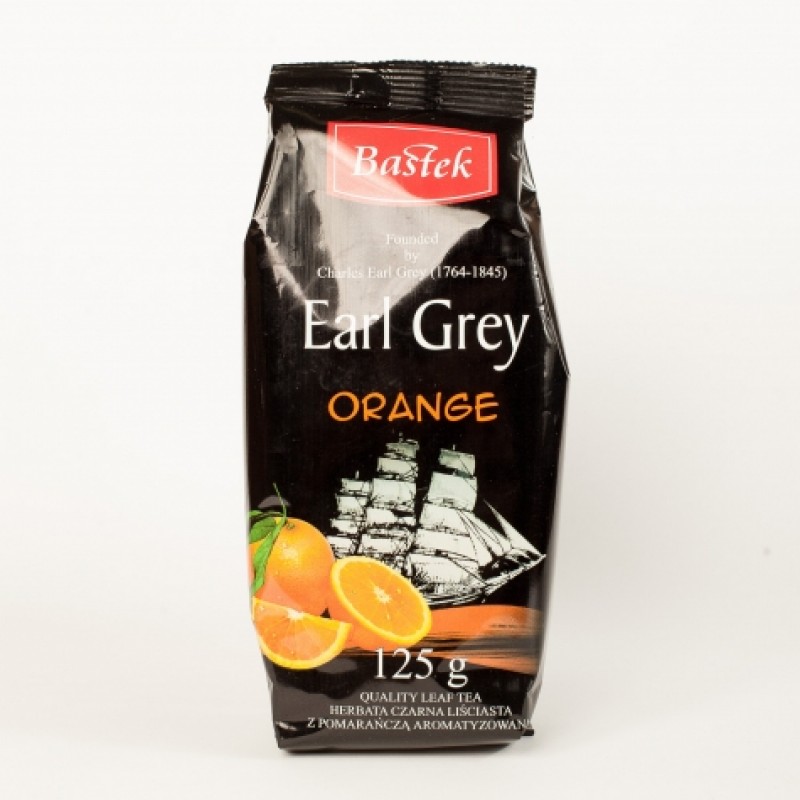 Чай Bastek чорний з бергамотом та апельсином 125г