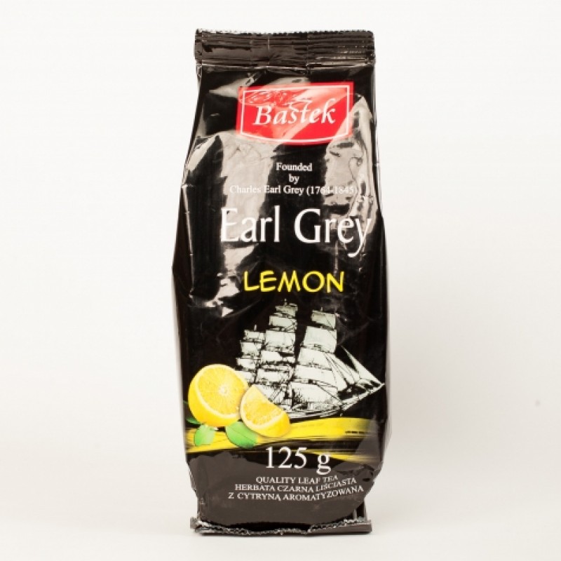 Чай Bastek чорний з бергамотом та лимоном 125г