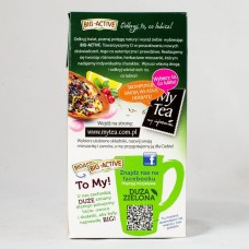 Чай зелений Big-Active з малиною та волошкою 100г