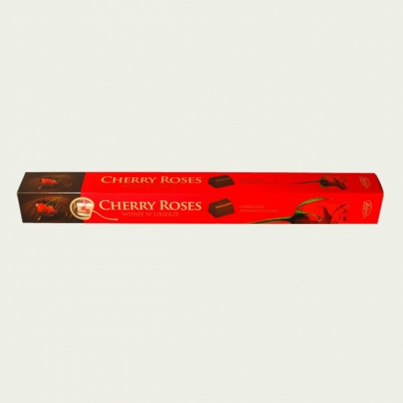 Цукерки Vobro Cherry Roses вишня в лікері (подарункова упаковка)