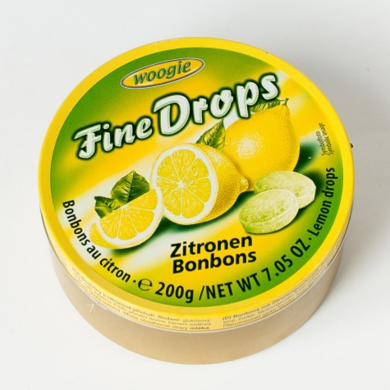 Льодяники Fine Drops лимон 200г ж\б