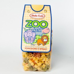 Макарони дитячi Dalla Costa Zoo з помiдором та шпинатом 250г