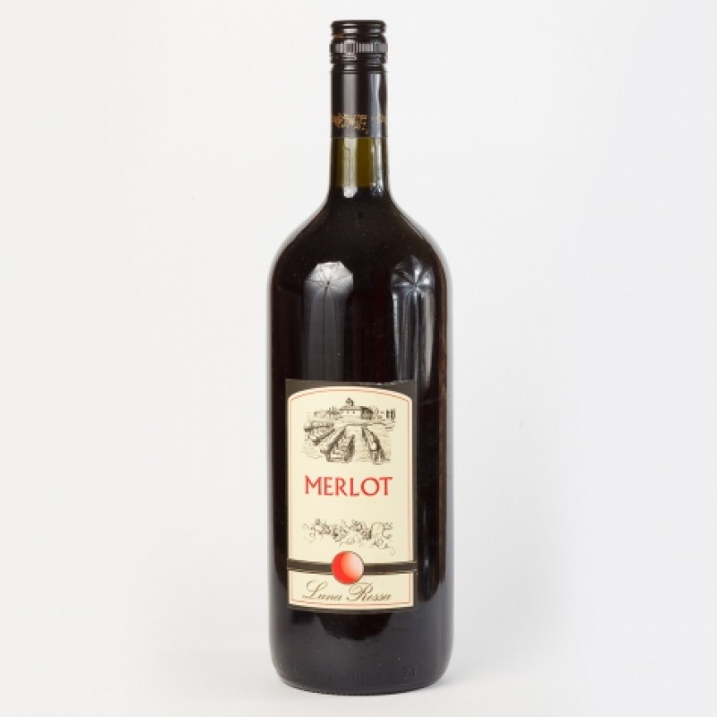 Вино червоне Merlot Luna rossa 11% 1,5л