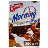 Мюслі кранчі Goody Morning шоколадно-горвхові 350г