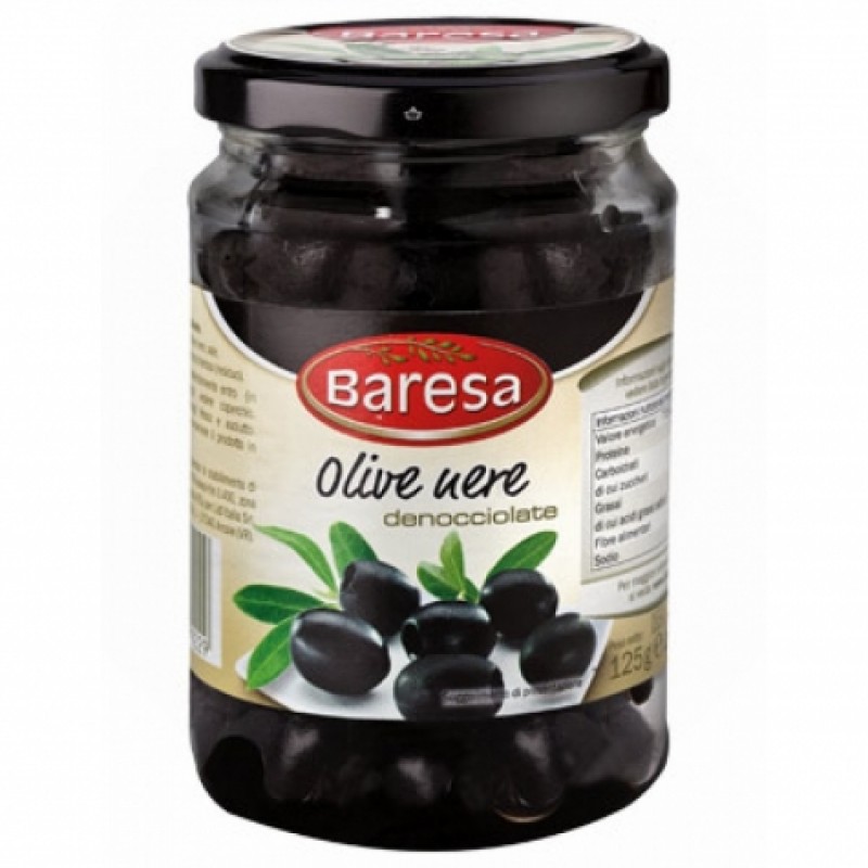 Оливки Baresa olive nere 290г