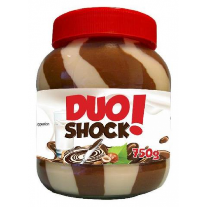 Паста шоколадна Duo shock 750г