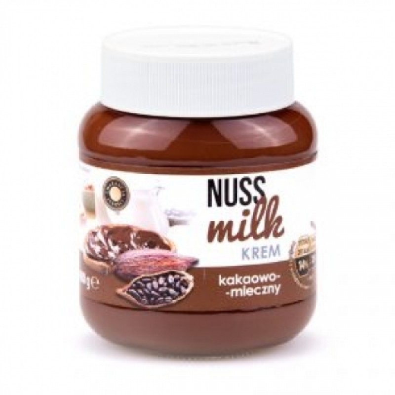 Паста шоколадна Nuss milk krem какао-молочна 400г