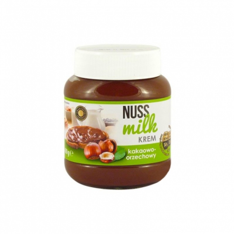 Паста шоколадна Nuss milk krem шоколадно-горіхова 400г