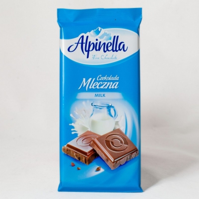 Шоколад Alpinella молочний 90г