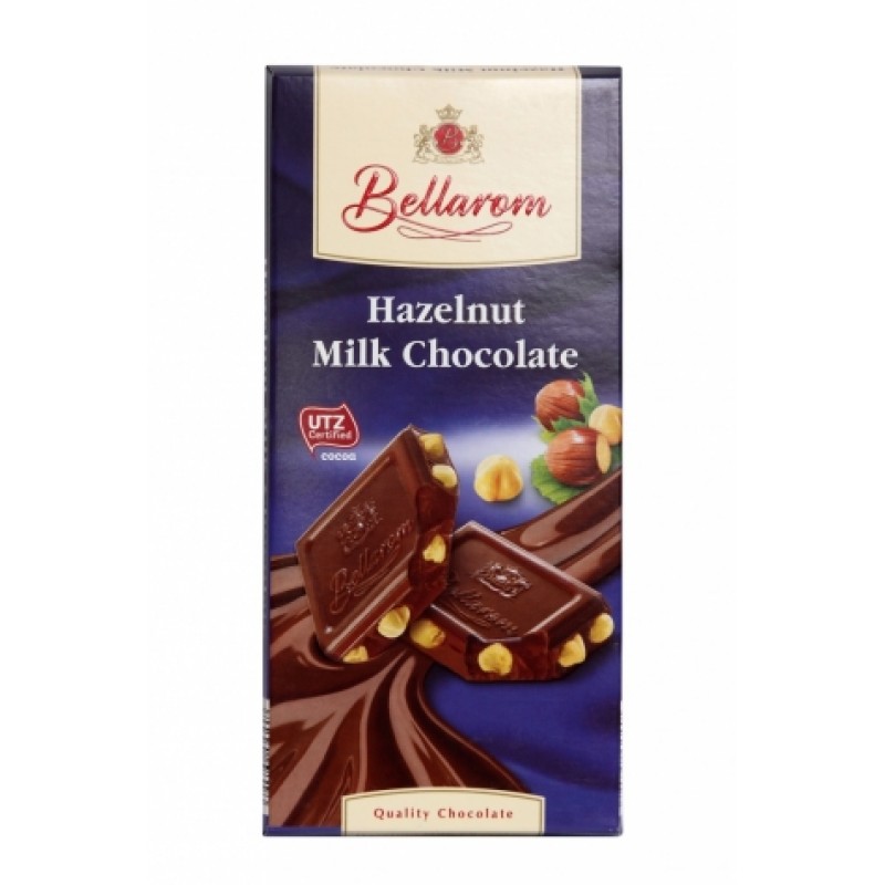 Шоколад Bellarom молочний з фундуком 200г