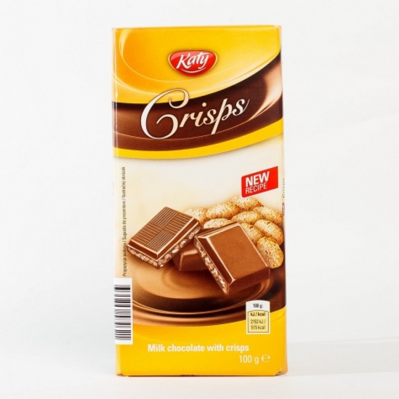 Шоколад Katy молочний з крiпсами 100г