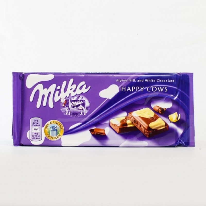Шоколад Milka Alpine Milk молочно-бiлий 100г