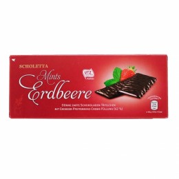 Шоколад Mints Erdbeere з мятно-полуничним кремом 300г