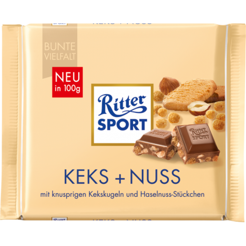 Шоколад Ritter Sport Keks + Nuss 100г