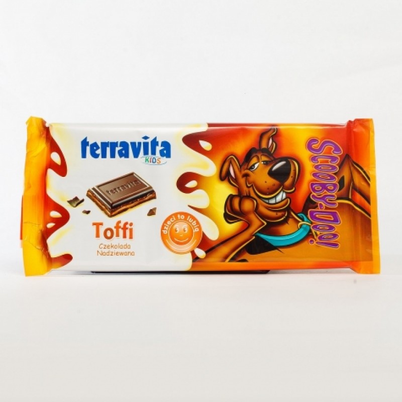 Шоколад Terravita kids Scooby-Doo з тоффі 100г