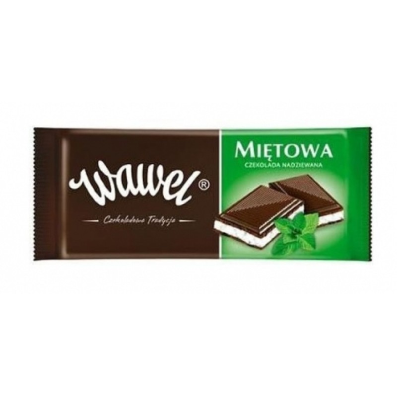 Шоколад Wawel з мятним смаком 100г