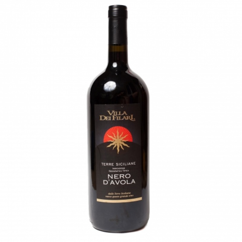 Вино червоне Villa Dei Filari Nero DAvola 12,5% 1,5л
