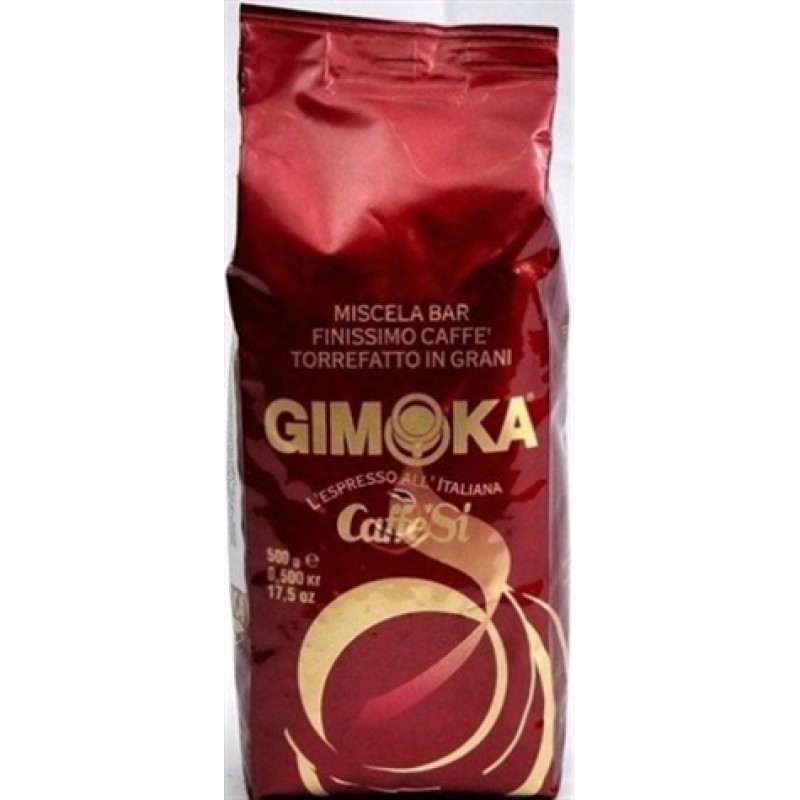 Кава в зернах Gimoka Caffe Si червона 500г