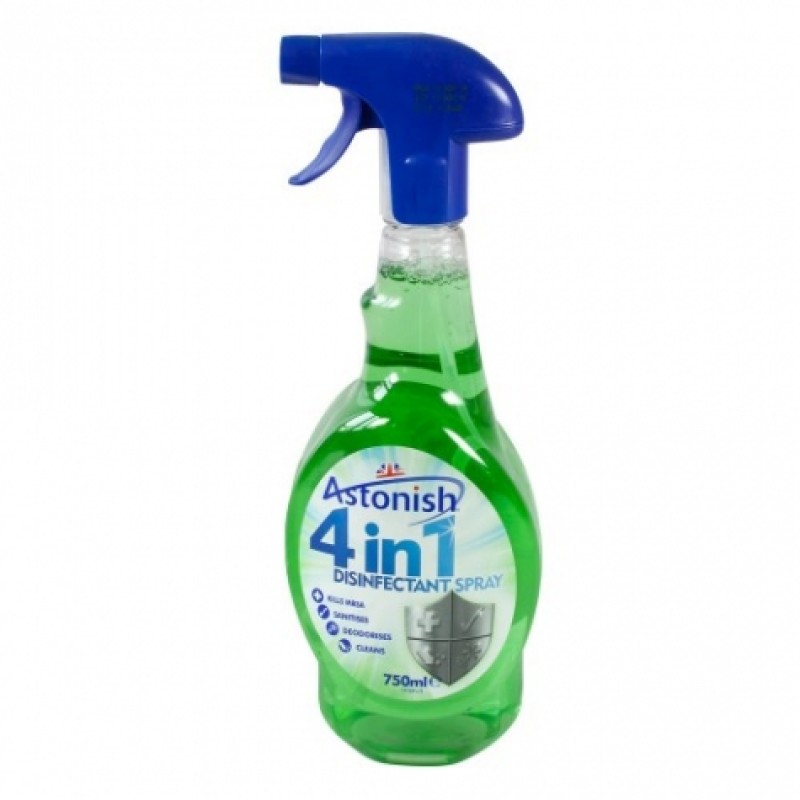 Засіб Astonish 4в1 Disinfectant Spray для дезінфекції універсальний 750мл