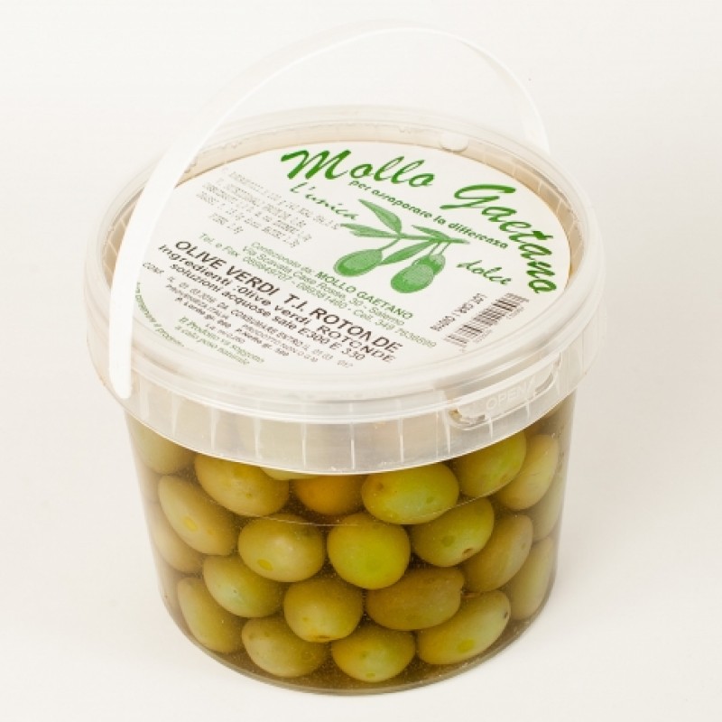 Зелені оливки в розсолі Mollo Gactana 500г