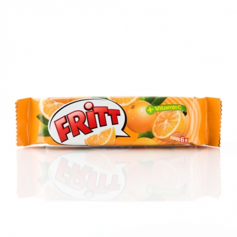 Жувальні цукерки Fritt апельсин з вiтамiном С 6шт 70г