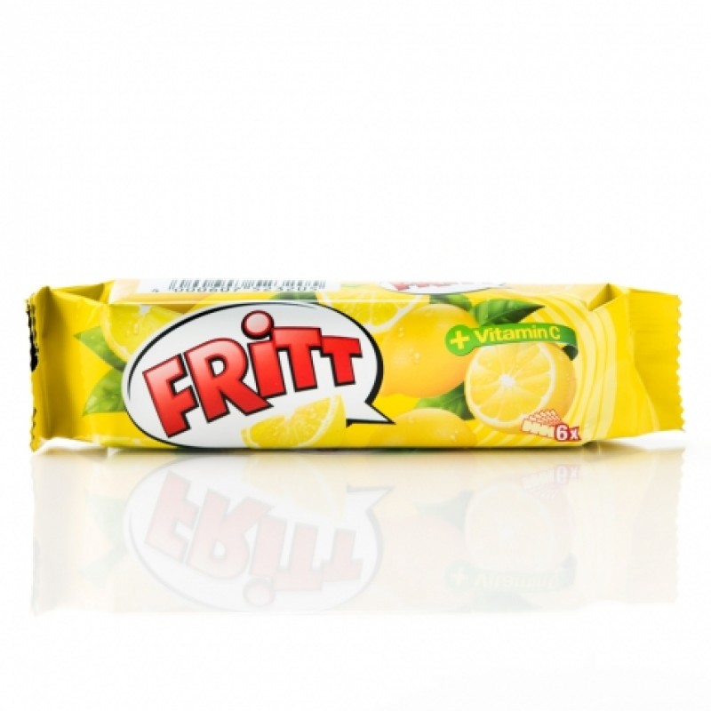 Жувальні цукерки Fritt лимон з вiтамiном С 6шт 70г