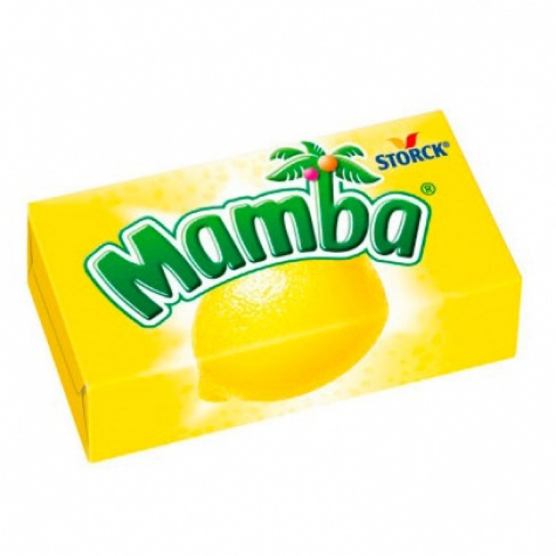 Жувальні цукерки Mamba лимон 6шт 26г